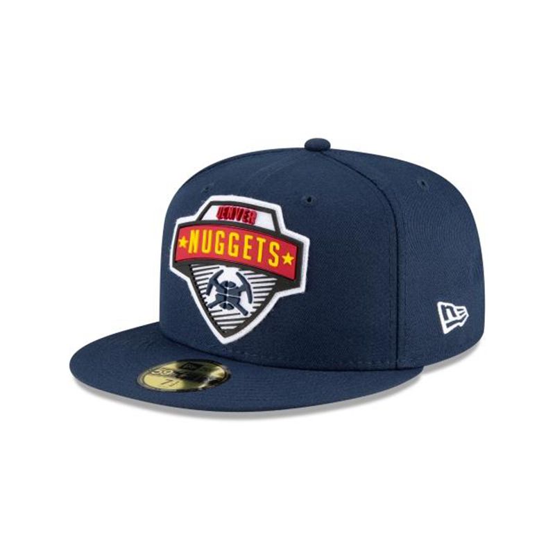 NBA Denver Nuggets Tip Off Edition 59Fifty Fitted (PFS5966) - Blue New Era Caps